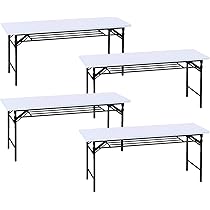 Amazon.co.jp: 4台セット 高脚 会議テーブル 高脚 ホワイト 長机