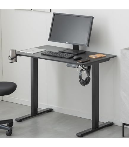 Amazon | 電動式 昇降デスク 幅80×奥行60CM スタンディング上下昇降