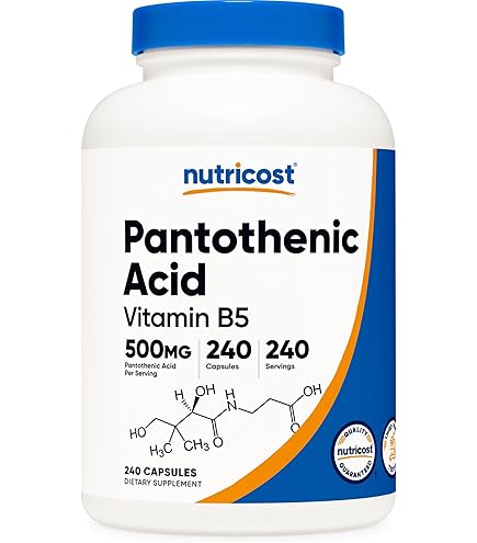Amazon | パントテン酸 500 mg。250カプセル NOW Foods - Pantothenic