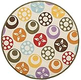 Momeni Rugs LMOJULMJ-5IVY500R Lil' Mo Whimsy Collection, Kids Themed Hand Carved & Tufted Area Rug, 