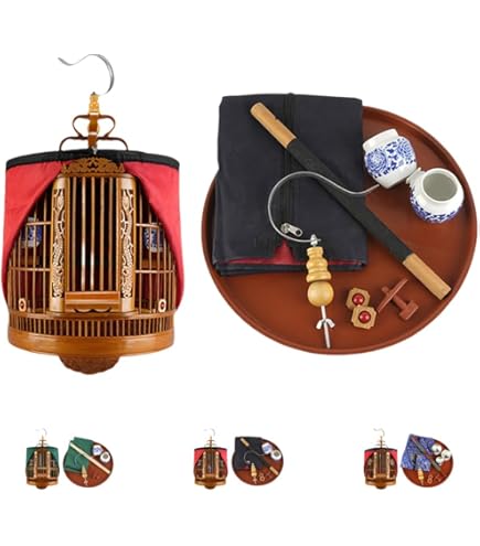 Amazon | 鳥かご 鳥籠 竹かご 折りたたみ式 バードケージ 竹 通気性