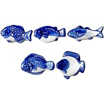 青色 魚型 陶器製箸置き 箸置き（魚） 9色 | 美らさんぴんOKINAWA MART