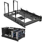 PCテストベンチオープンエアフレームセット | マイニングリグフレームセット,ポータブルサポート水冷フレーム付きスタンドアンドライ Keibika