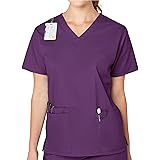 WonderWink Womens - Wonderwork V-Neck Scrub Top Medical Scrubs Shirt