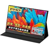 アイリスオーヤマ モバイルモニター 15.6インチ 1677万色 軽量 Mini HDMI USB Type-C IPSパネル ノングレア ILD-A1616MS-B