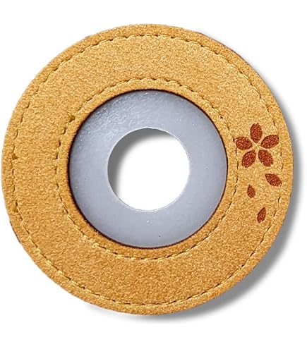 Amazon | 剣道防具コム 剣道用 鍔 ツバ 高級革鍔 厚み4～6mm 32mm 桜柄