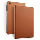 【強化ガラスフィルム付き】OasisCiel iPad 第9世代 第8世代 第7世代 ケース 木目 手帳型 ipad 10.2 ipad9 ipad8 ipad7 タブレット カバー ケース A2602 A2603 A2604 A2605 A2270 A2428 A2429 A2430 A2200 A2197 A2198 (iPad (第7/8/9世代) 10.2inch, ゴールド)