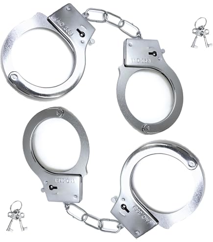 Amazon.co.jp: HAND CUFF 鋼鉄製 手錠 本物 ハンドカフ 本格仕様 軽量