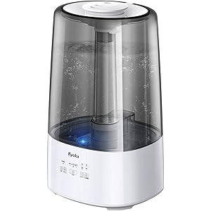 KYOKA 加湿器 ハイブリッド式 3.8L 大容量 温風加湿 (加熱+超音波式) 上から給水 次亜塩素酸水対応 UV…