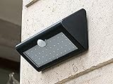 ソーラーライト屋外照明LED超明るい家庭用屋外防水中庭ボディ誘導中庭ボディSensランプ White Light ブラック WINZSC
