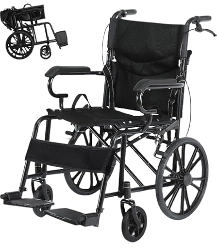 折りたたみ車椅子 軽量 介助型 耐荷重100kg 背折れ 透気性 青 Amazon | 車椅子 折りたたみ 車椅子 軽量車椅子 介助型 背折れタイプ