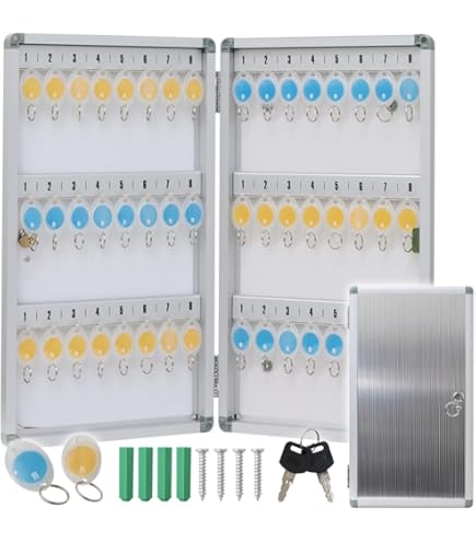 Amazon.co.jp: キーボックス 壁掛け 鍵収納 鍵管理 シリンダー錠