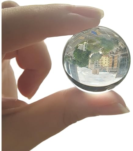 thumbnail image 2 of 2x 30mm Clear Acrylic Sphere Balls – Polished Perspex For Juggling & Crafts 2 of 5