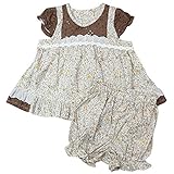 《H29年春物》(日本製) Pample Mousse(パンプルムース) クリスタルローンプリントレース切替ミルキースーツ 90cm /CR NO.DP-71407