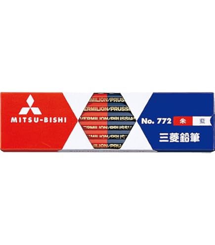 Amazon | 三菱鉛筆 色鉛筆 藍通し 藍色 12本入 K2353 | 色鉛筆