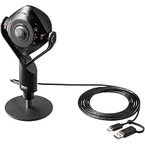 サンワサプライ スピーカー内蔵360度Webカメラ CMS-V71BK