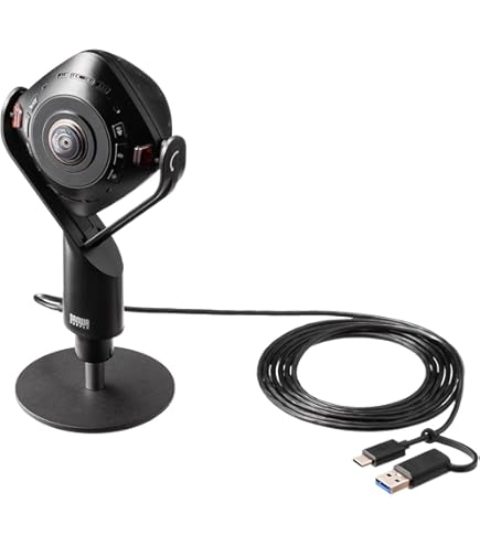 Amazon.co.jp: j5create 360° AI機能 ミーティング パノラマWebカメラ