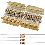 抵抗器キット 炭素皮膜抵抗器 抵抗セット DIY 電子工作 300本 1/2W ±5% 10R-1M 30抵抗値各10個入り 高精度抵抗器 電子部品セッ 電子工作の基本部品