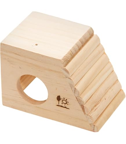 Amazon | 三晃商会 SANKO 小動物用 ウッドハウス プチ丸太 F | Sanko