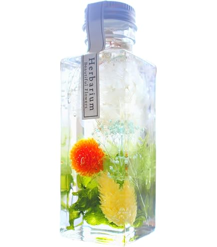 Amazon｜開運ハーバリウム 風水 カラー (グリーン 緑) バラ 丸瓶