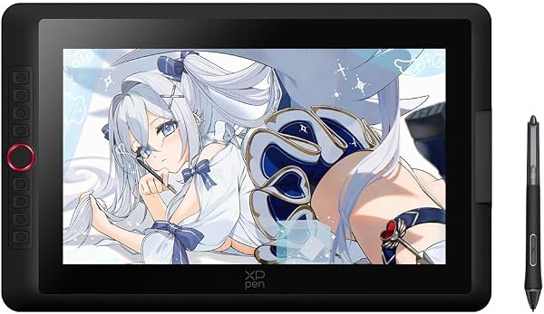 XPPen Artist 15.6 Pro V2 LCD Pen Tablet, 15.4" Full HD Liquid Tab, 16K Pressure Sensing, X3 Pro Smart Chip Pen with 8 Shortcut Keys, LCD Tablet with Stand - 1