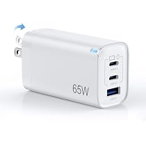 Amazon | 65W PD 急速充電器 type-c 【3台同時に急速充電・小型超軽量
