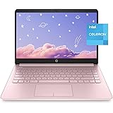 HP Premium 14-inch HD Thin and Light Laptop, Intel Dual-Core Processor, 16GB RAM, 64GB Storage, Long Battery Life, Webcam, Bl