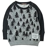 《H28年秋冬物》 nico hrat(ニコフラート) 製品洗い加工済み 30/10綿裏毛tree柄トレーナー 95cm/MG NO.B-260362