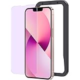 NIMASO ブルーライトカットガラスフィルム iPhone13 mini 用 液晶保護フィルム iphone13ミニ 対応 ブルーライトカット 1枚入り ガイド枠付き NSP21I322