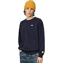 美品　FILA もこもこ裏毛　プルオーバーフーディ ネイビー　M Amazon.co.jp: [フィラ] スウェット 裏毛 メンズ トレーナー