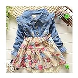 WIN キッズワンピース フォーマル女児 キッズ 服 子供 長袖 女の子 ガールズ ワンピース 韓国スタイル 結婚式 発表会 入園式 入学式 卒園式 卒業式 七五三 パーティー (110cm, デザイ