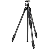 SLIK カーボン三脚 ライトカーボン E53 3段 ナットロック式 19mmパイプ径 自由雲台 クイックシュー式 106969