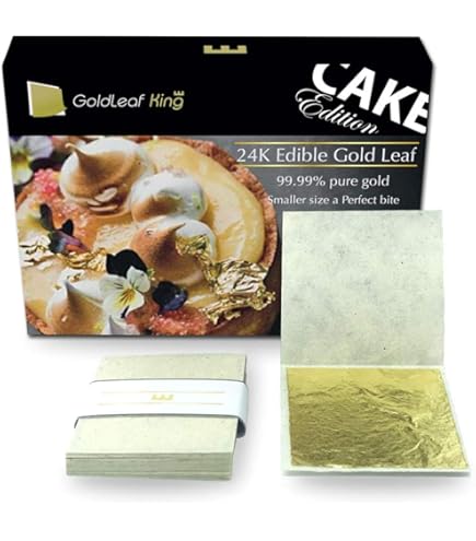 Amazon.co.jp: 99.99% 純金 食用金箔シート 24K GoldleafKing 禅