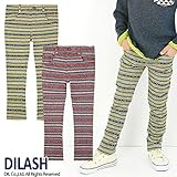 (ディラッシュ) DILASH 秋'14 星ランダムボーダースキニーパンツ 140 レッド
