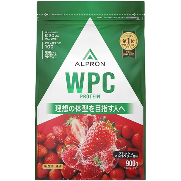 アルプロン　WPC  ホエイプロテイン　いちごミルク　3kg Amazon | ALPRON (アルプロン) ホエイプロテイン WPC (イチゴミルク