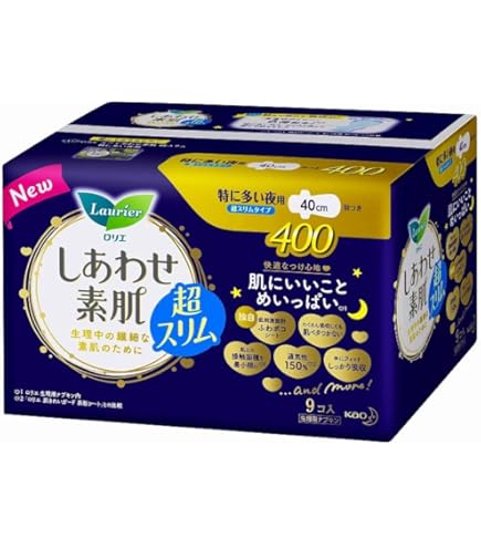 Amazon.co.jp: ロリエ エフ しあわせ素肌 特に多い夜用 羽つき 40cm 7