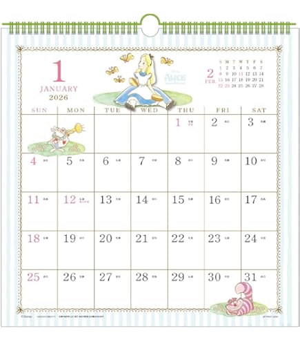 Amazon | ダッフィー＆フレンズ 壁掛けカレンダー 2026年（令和8年