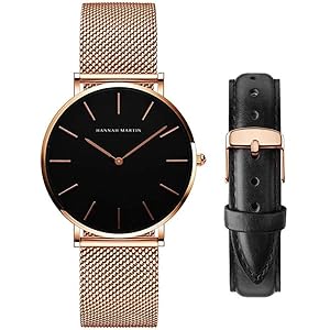 レディース 腕時計 Hannah Martin おしゃれ クラシック シンプル 女性 時計 ビジネス 日本製クォーツ w…