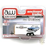 auto world オートワールド 1：64スケール ｢MIJOエクスクルーシブ - エンクローズド・トレーラー - スクエアボディ USA｣ 【並行輸入品】