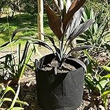 ブラック　植物栽培　野菜栽培 通気性、浸透性が良いバッグ　園芸用 ガーデン 庭　植え袋 不織布　鉢 栽培 通気性　ポテトポーチ　ポット植物容器バッグ　成長させるバッグ　7ガロン