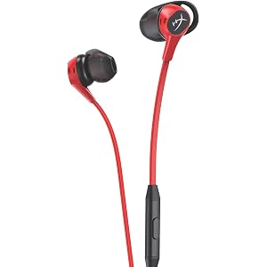 HyperX Cloud Earbuds ゲーミングイヤホン インラインマイク Nintendo Switch 2年保証 HX-HSCEB-RD
