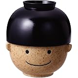 サンアート かわいい食器 「 まんぷくシリーズ こども 食器(磁器と木) 」 男の子 汁椀・茶碗 セット 350g 大 SAN1596-B