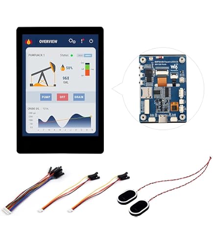 Produktbild von Waveshare ESP32-S3 2.8 Zoll RGB Rund-Touch-Display Mit Treiberboard – 480x480 Pixel, 5-Punkt Kapazitiv, WiFi & Bluetooth, 8MB PSRAM, LVGL-kompatibel