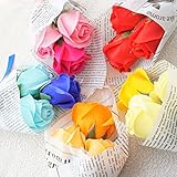 BIO 3輪ブーケ 5色アソート フレグランスソープフラワー　お試しセット（5束入）　お祝い　記念日　お見舞い　サマーギフト　パーティグッズ　帰省　敬老の日　オリジナルブーケに！