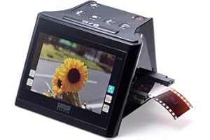 サンワダイレクト フィルムスキャナー 35mm/126/110/スライドフィルム対応 4200dpi ネガ・ポジ対応 HDMI出力 SD保存 5インチモニタ搭載 400-SCN058