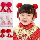 新年　クリップ　ヘアピン　新年ギフト　かわいい　新年飾り　　和服　3カラー6点セット　子供に新年プレゼントにぴったり (クリスマス（ア）)