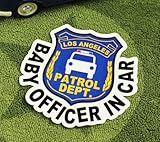 BABY IN CAR ステッカー POLICE OFFICER サイズM＿SC-BIM3-LFS