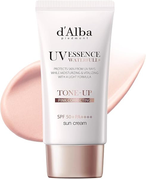 【d'Alba公式】ピンク(Pink) トーンアップサンクリーム (50ml) ダルバ 化粧下地 崩れにくい テカリにくい 日焼け止め ベースメイク カバーアップ - 1