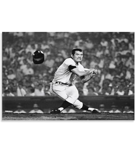 Amazon.co.jp: 長嶋茂雄野球スーパースター・ポスター壁装飾キャンバス