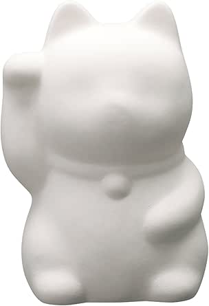 絵付け用 素焼き お絵かき貯金箱 招き猫 右手上げ 貯金箱 ホビー Amazon